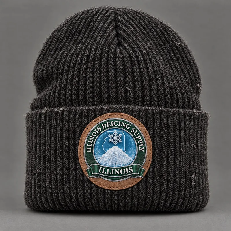 Illinois Deicing Supply beanie with state badge